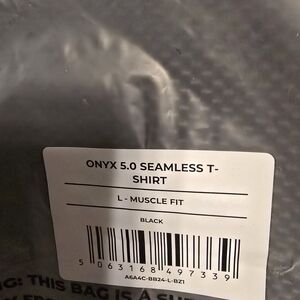 Gymshark Onyx Seamless Black Tee